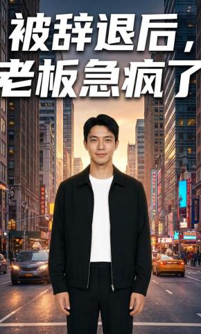 短剧《被辞退后，老板急疯了》海报