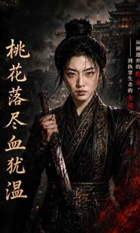 短剧《桃花落尽血犹温》海报