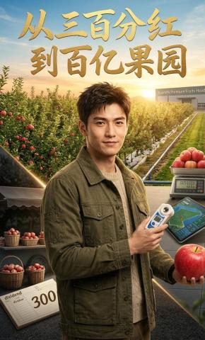 短剧《从三百分红到百亿果园》海报