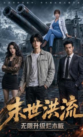 短剧《末世洪流：无限升级烂木板》海报