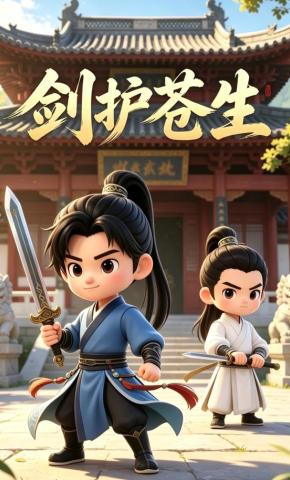 短剧《剑护苍生》海报
