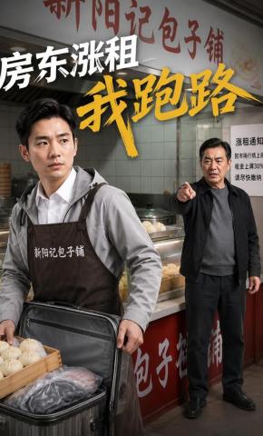 短剧《房东涨租我跑路》海报