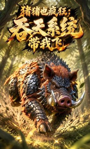 短剧《猪猪也疯狂：吞天系统带我飞》海报