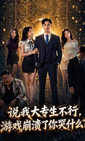 短剧《说我大专生不行，游戏崩溃了你哭什么？》海报