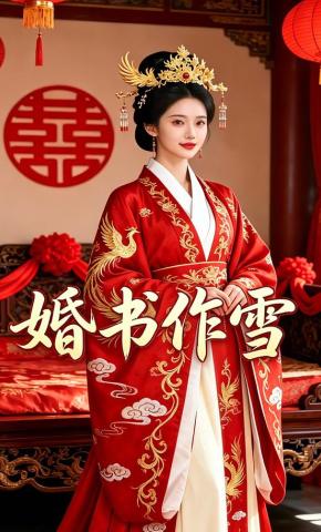短剧《婚书作雪》海报
