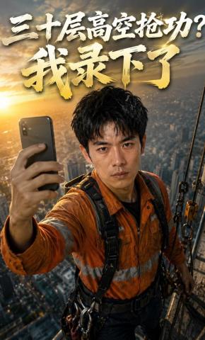 短剧《三十层高空抢功？我录下了》海报