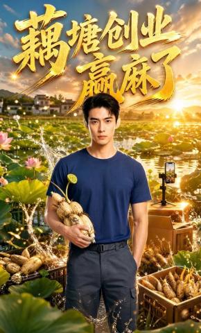 短剧《藕塘创业，赢麻了》海报