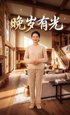短剧《晚岁有光》海报