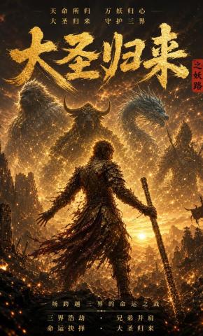 短剧《大圣归来之妖路》海报
