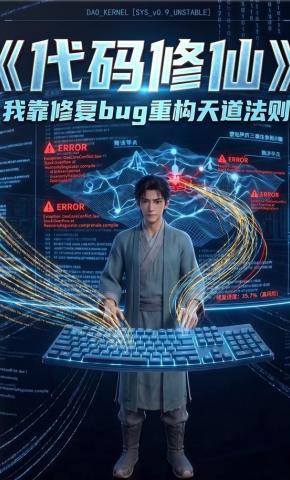 短剧《代码修仙：我靠修复bug重构天道法则》海报