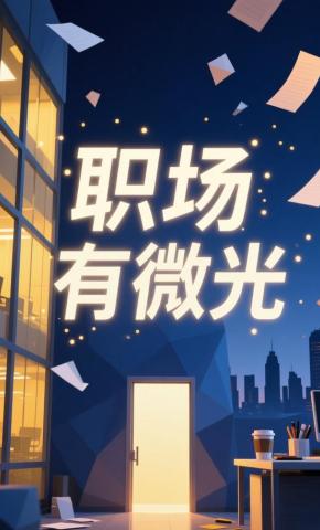 短剧《职场有微光》海报