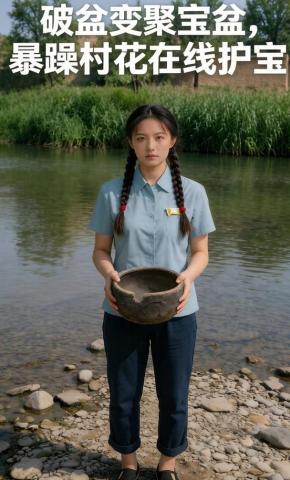 短剧《破盆变聚宝盆，暴躁村花在线护宝》海报