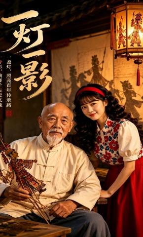 短剧《一灯一影》海报