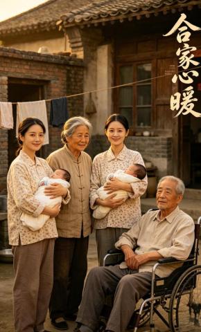 短剧《合家心暖》海报