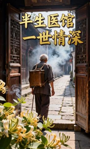 短剧《半生医馆一世情深》海报