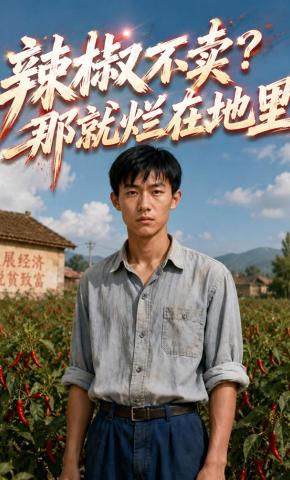 短剧《辣椒不卖？那就烂在地里》海报
