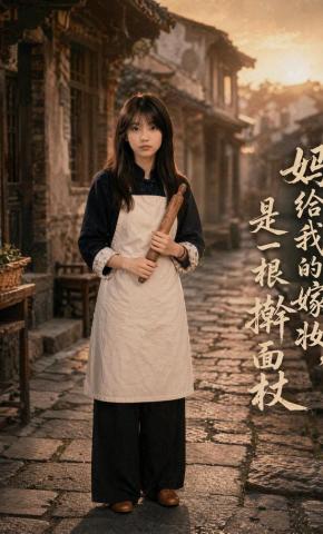 短剧《妈给我的嫁妆，是一根擀面杖》海报