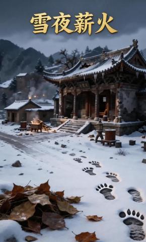 短剧《雪夜薪火》海报