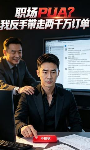 短剧《职场PUA？我反手带走两千万订单》海报
