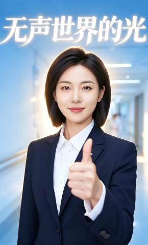 短剧《无声世界的光》海报