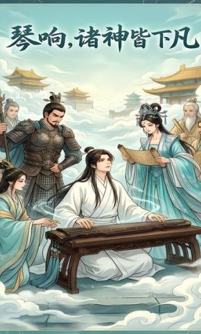 短剧《琴响，诸神皆下凡》海报