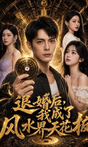 短剧《退婚后，我成了风水界天花板》海报