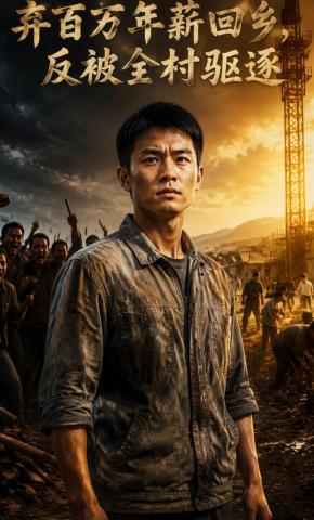 短剧《弃百万年薪回乡，反被全村驱逐》海报