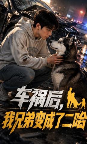 短剧《车祸后，我的兄弟变成了二哈》海报