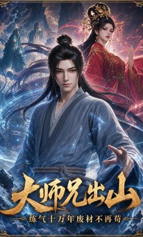 短剧《大师兄出山》海报