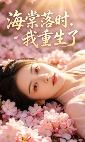 短剧《海棠落时，我重生了》海报