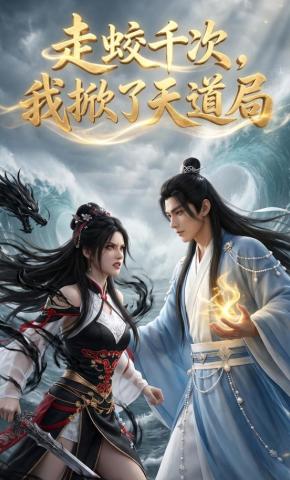 短剧《走蛟千次，我掀了天道局》海报