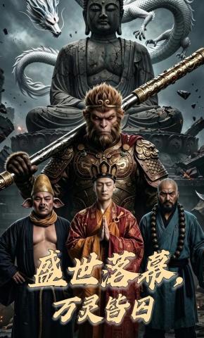 短剧《盛世落幕，万灵皆囚》海报