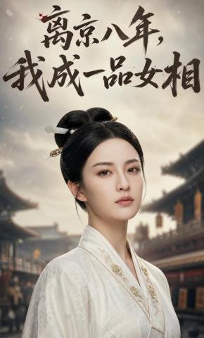 短剧《离京八年，我成一品女相》海报