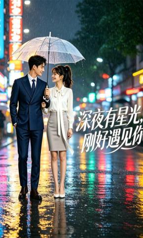 短剧《深夜有星光，刚好遇见你》海报