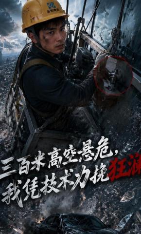 短剧《三百米高空悬危，我凭技术力挽狂澜》海报