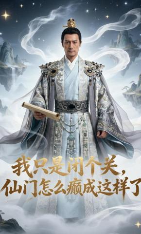 短剧《我只是闭个关，仙门怎么癫成这样了》海报