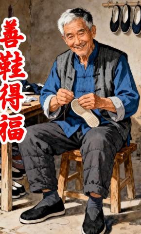 短剧《善鞋得福》海报