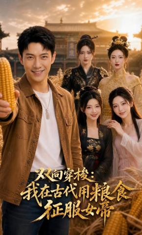 短剧《双向穿梭：我在古代用粮食征服女帝》海报