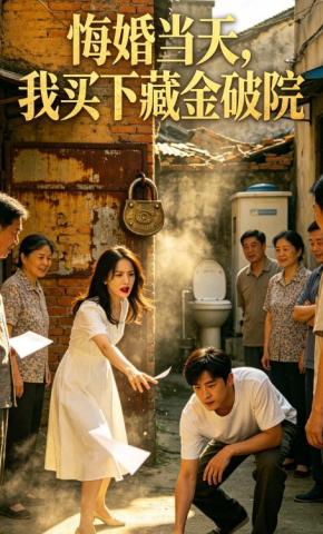 短剧《悔婚当天，我买下藏金破院》海报