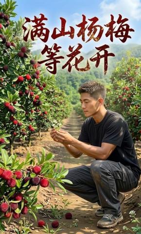 短剧《满山杨梅等花开》海报