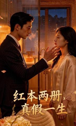 短剧《红本两册，真假一生》海报