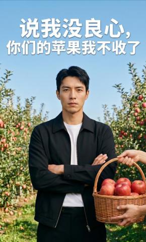 短剧《说我没良心，你们的苹果我不收了》海报