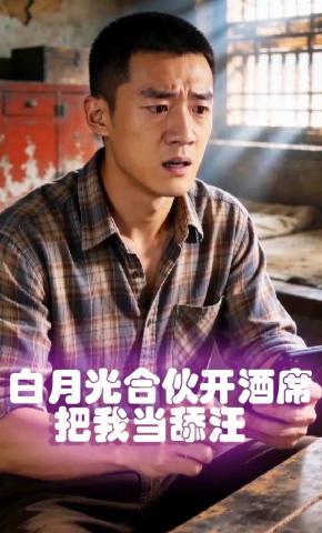 短剧《白月光合伙开酒席把我当舔汪》海报