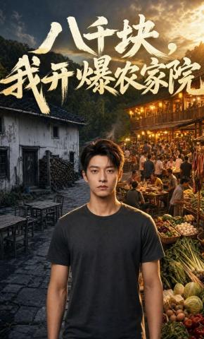 短剧《八千块，我开爆农家院》海报