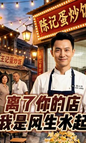 短剧《离了你的店，我是风生水起》海报