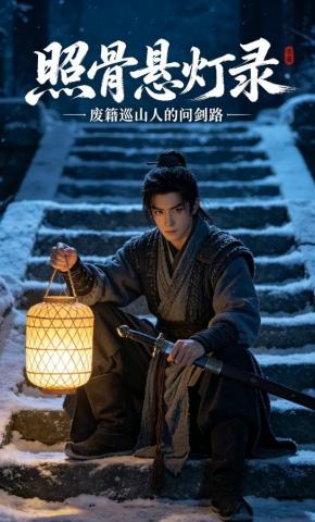 短剧《照骨悬灯录：废籍巡山人的问剑路》海报