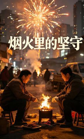 短剧《烟火里的坚守》海报