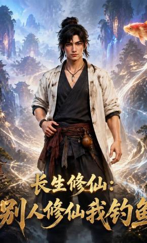 短剧《长生修仙：别人修仙我钓鱼》海报