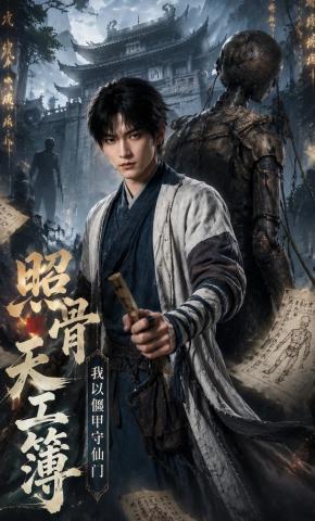 短剧《照骨天工簿：我以偃甲守仙门》海报