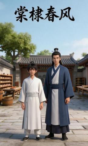 短剧《棠棣春风》海报